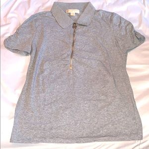 Michael Kors Zip-up Ladies Polo Size Large ruffled
